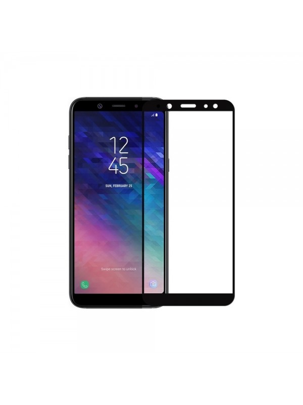 Bufalo Samsung Galaxy A6 Plus Ekran Koruyucu 6D Nano Tam Kaplayan Siya…