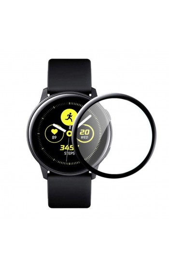 Bufalo Samsung Galaxy Active 2 44mm Ekran Koruyucu 3D Kavisli PMMA Nano Siyah Çerçeve