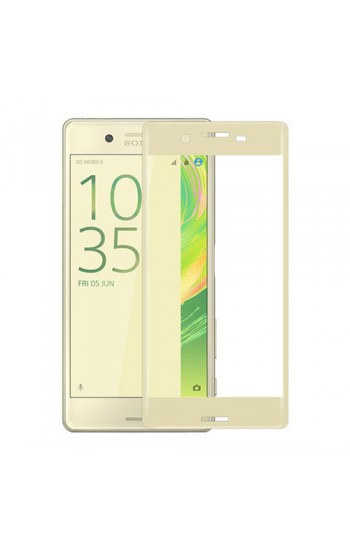 Bufalo Sony Xperia XA - Kavisli 3D Cam Ekran Koruyucu Gold…