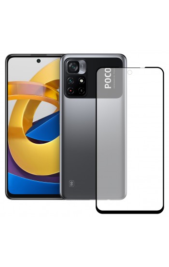 Bufalo Xiaomi Poco M4 Pro 5G Ekran Koruyucu Seramik MAT Nano 9D Tam Kaplama Siyah