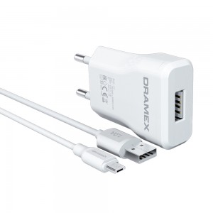 Dramex D11M Şarj Aleti Micro USB Kablolu Set 1.0A