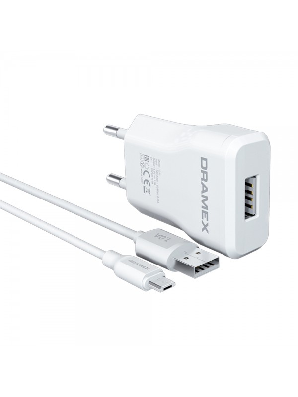 Dramex D11M Şarj Aleti Micro USB Kablolu Set 1.0A… Dramex D11M Şarj Aleti Micro USB Kablolu Set 1.0A…