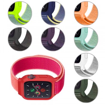 FitCase Apple Watch 38 40 41 mm Uyumlu Çerçeveli Spor Loop Dokuma Kordon FitCase Apple Watch 38 40 41 mm Uyumlu Çerçeveli Spor Loop Dokuma Kordon