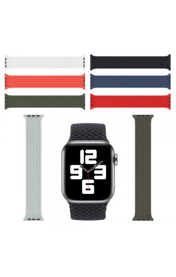FitCase Apple Watch 38 40 41 mm Uyumlu Örgü Solo Loop Silikon Kordon&hellip;