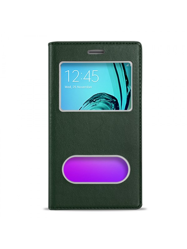 FitCase Dolce Galaxy A5 2016 Gizli Mıknatıslı Pencereli Kılıf Yeşil&hellip;
