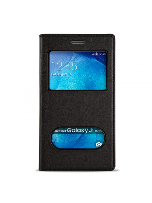 FitCase Dolce Galaxy J1 Ace (J110) Gizli Mıknatıslı Pencereli Kıl�&hellip;