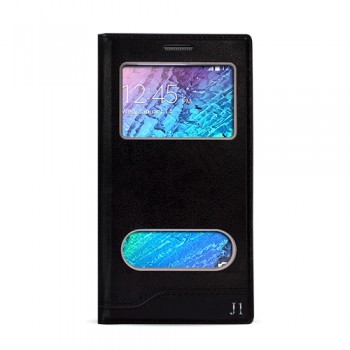 FitCase Dolce Galaxy J1 (J100) Gizli Mıknatıslı Pencereli Kılıf Siyah FitCase Dolce Galaxy J1 (J100) Gizli Mıknatıslı Pencereli Kılıf Siyah