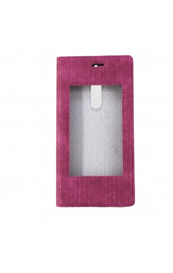 FitCase Dolce Nokia 5 Gizli Mıknatıslı Pencereli Kılıf Kırmızı&hellip;