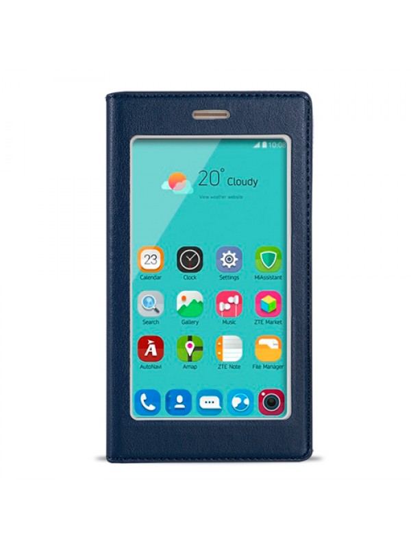 FitCase Dolce Nokia 5 Gizli Mıknatıslı Pencereli Kılıf Lacivert M&hellip;