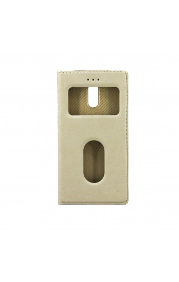 FitCase Dolce Nokia 6 Gizli Mıknatıslı Pencereli Kılıf Gold&hellip;