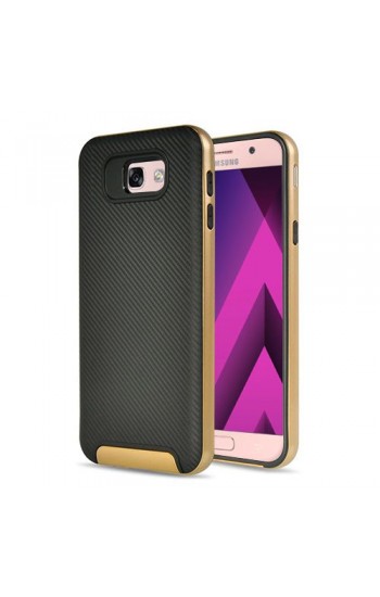 FitCase Galaxy A3 2017 (A320) 2in1 Carbon Desen Arka Kapak Gold…