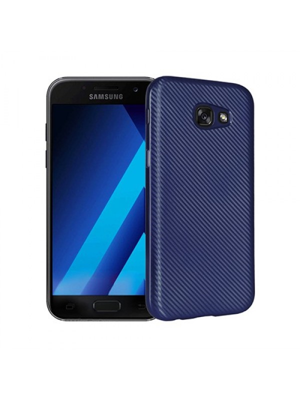 FitCase Galaxy A3 2017 (A320) Elektroliz Carbon Desen Arka Kapak Laciv&hellip;