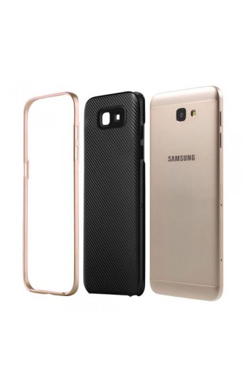 FitCase Galaxy J5 Prime (G570) 2in1 Carbon Desen Arka Kapak Gold…