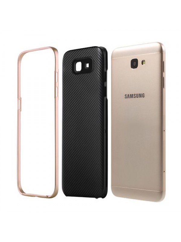 FitCase Galaxy J5 Prime (G570) 2in1 Carbon Desen Arka Kapak Gold…