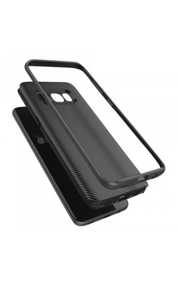 FitCase Galaxy S8 Plus (G955) 2in1 Carbon Desen Arka Kapak Siyah…