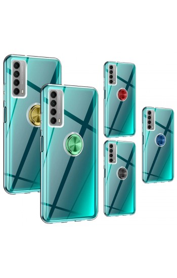 FitCase Huawei P Smart 2021 Kılıf Gross Ring Şeffaf Arka Kapak…