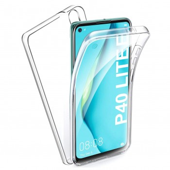 FitCase Huawei P40 Lite E Kılıf 360 Derece Korumalı Ön Arka Şeffaf