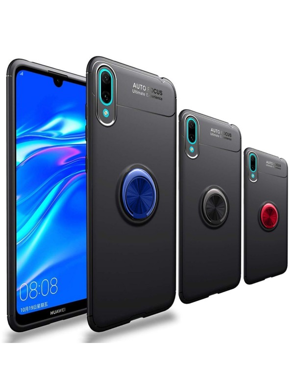 FitCase Huawei Y7 2019 Kılıf Auto Focus Ring Arka Kapak