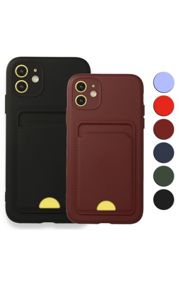 FitCase iPhone 11 Cardy Soft Delikli Kartlık Cepli Silikon Kapak…