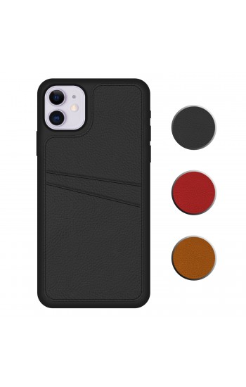 FitCase iPhone 11 Kılıf Proda Deri Çift Kartlık Cepli Kapak&hellip;