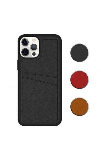FitCase iPhone 12 Pro Kılıf Proda Deri Çift Kartlık Cepli Kapak…