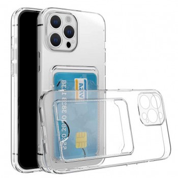 iPhone 12 Pro Max Kılıf Cardy Şeffaf Kartlık Cepli Kapak iPhone 12 Pro Max Kılıf Cardy Şeffaf Kartlık Cepli Kapak