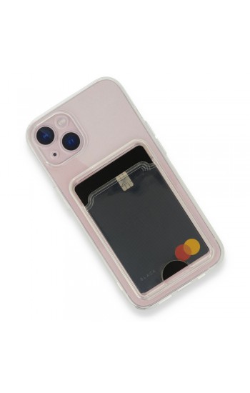 iPhone 13 Kılıf Cardy Şeffaf Kartlık Cepli Kapak…