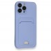 FitCase iPhone 13 Pro Max Cardy Soft Delikli Kartlık Cepli Silikon Kapak