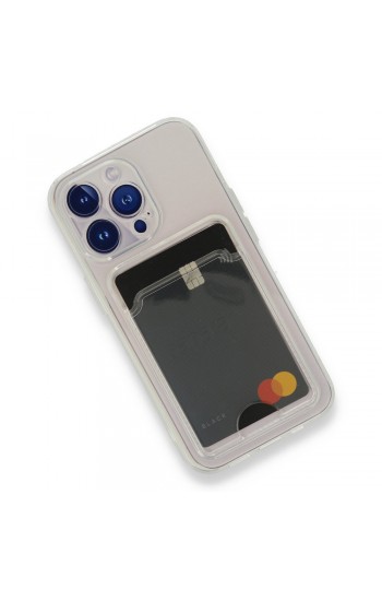iPhone 13 Pro Max Kılıf Cardy Şeffaf Kartlık Cepli Kapak…