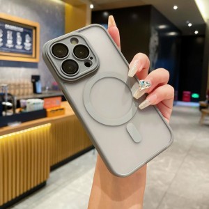 FitCase iPhone 15 Pro Kılıf Soft Mat Magsafe Lensli Kapak