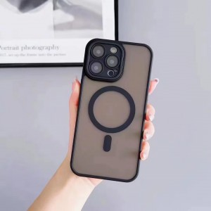 FitCase iPhone 15 Pro Max Kılıf Soft Mat Magsafe Lensli Kapak