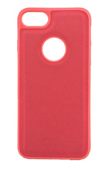 FitCase iPhone 7/8 Kanvas Silikon Arka Kapak Kırmızı&hellip;