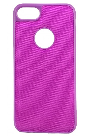 FitCase iPhone 7/8 Kanvas Silikon Arka Kapak Mor&hellip;