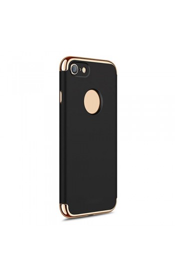 FitCase iPhone 7 / 8 Kılıf Golden Frame Arka Kapak Siyah…