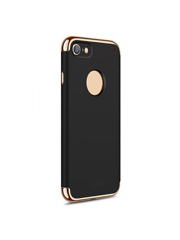 FitCase iPhone 7 / 8 Kılıf Golden Frame Arka Kapak Siyah…