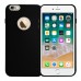 FitCase iPhone 7-8 Metal Kamera Korumalı Silikon Arka Kapak Siyah