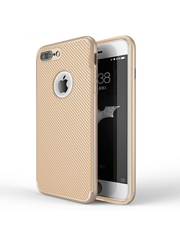 FitCase iPhone 7-8 Plus Carbon Desen Arka Kapak Gold… FitCase iPhone 7-8 Plus Carbon Desen Arka Kapak Gold…