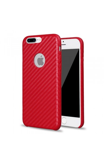 FitCase iPhone 7-8 Plus Carbon Desen Arka Kapak Kırmızı&hellip;