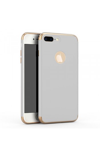 FitCase iPhone 7 Plus / 8 Plus Kılıf Golden Frame Arka Kapak Gri…