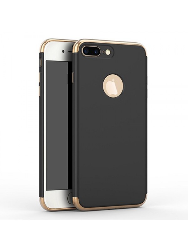 FitCase iPhone 7 Plus / 8 Plus Kılıf Golden Frame Arka Kapak Si…