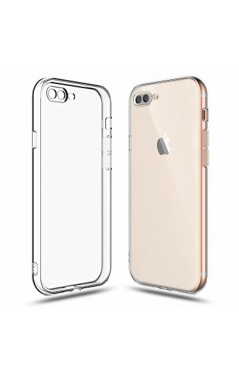 iPhone 7 Plus / 8 Plus Kılıf Kamera Korumalı Silikon Şeffaf Arka Kapak