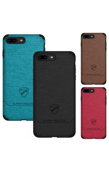 FitCase iPhone 7 Plus / 8 Plus Kılıf Super Fabric Arka Kapak