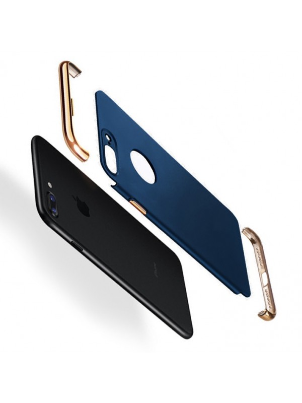 FitCase iPhone 7 Plus / 8 Plus Kılıf Golden Frame Arka Kapak La…