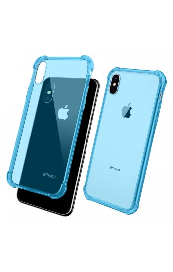FitCase iPhone X/XS Rugged Silikon Arka Kapak Mavi&hellip;