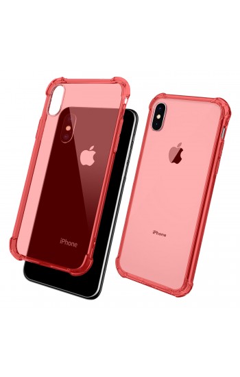 FitCase iPhone X/XS Rugged Silikon Arka Kapak Pembe