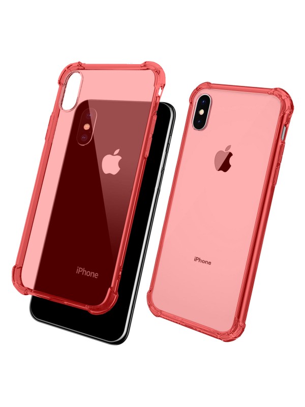 FitCase iPhone X/XS Rugged Silikon Arka Kapak Pembe