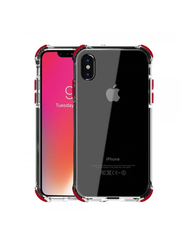 FitCase iPhone Xs Max Anti Shock Darbe Koruyucu Silikon Arka Kapak Kı…