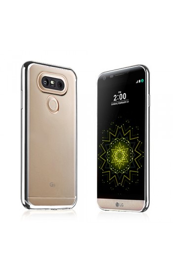 FitCase Laser Color LG G5 H850 Silikon Kılıf Silver