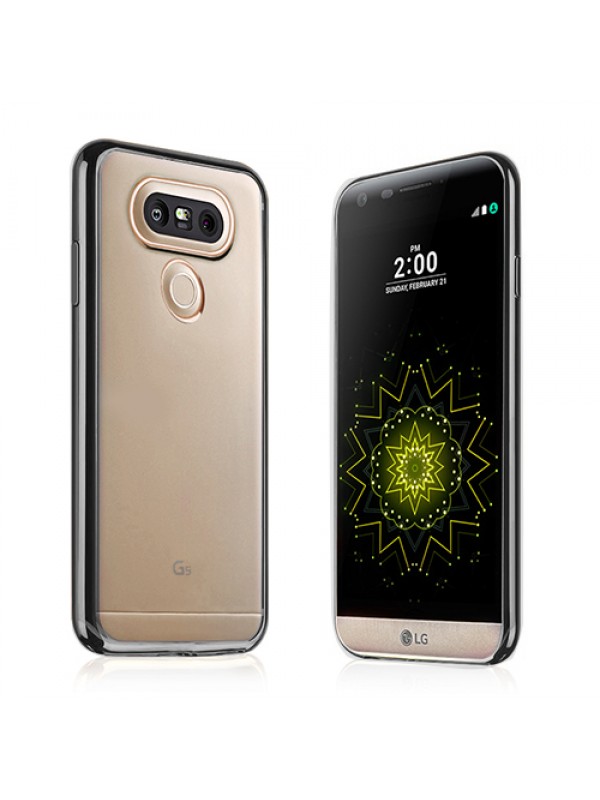 FitCase Laser Color LG G5 H850 Silikon Kılıf Siyah