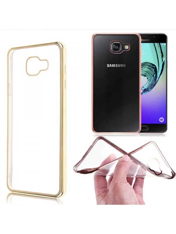 FitCase Laser Color Samsung A7 2016 (A710) Silikon Kılıf Gold&hellip;